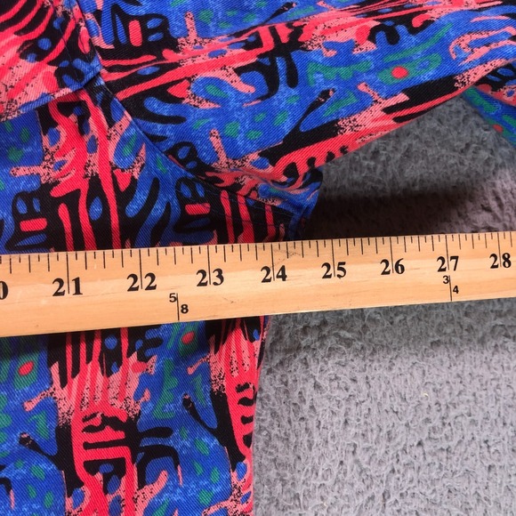 VTG Rockmount Shirt Mens M Red Blue Oversized Cape Western Pearl Snap Ranch USA - Picture 13 of 16